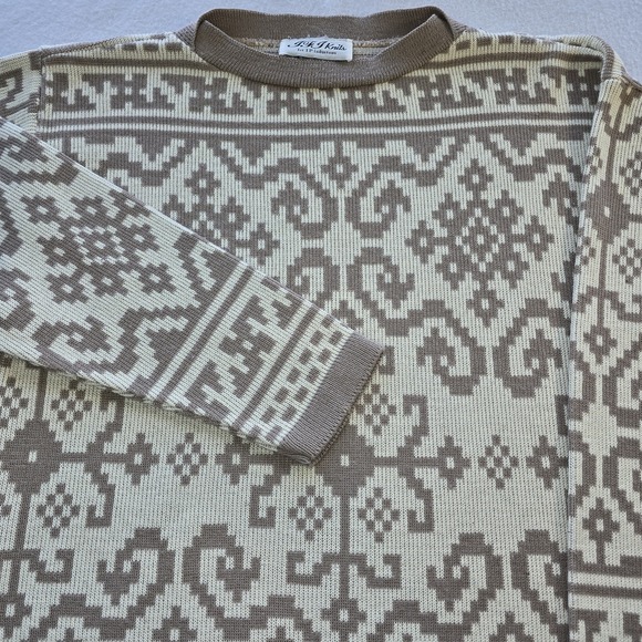 IFI Knits Sweaters - IFI Knits Vintage 80s Sweater M Geometric Nordic Fair Isle Earth‎ Tone Knitwear